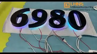 🔥 RGB Backlit House Number Signs &ndash; Fully Customizable! 🔥