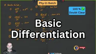 Basic Differentiation (Derivatives) #class11 #physics #differentiation