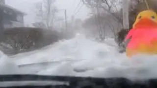 Rubber Duck Clapping in the Snow