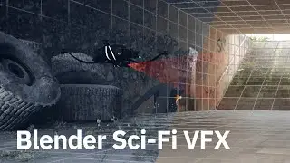 Sci-Fi Drone VFX + Breakdown | Blender
