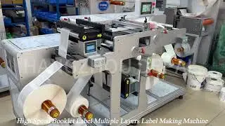 High Speed Booklet Label Multiple Layers Label Making Machine