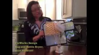 Сушилка для бутылок и пакетов FloWorks Design, артикул № 500187 &mdash; reuseit.com