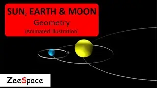Sun, Earth & Moon Geometry (Animated Illustration) | Rotation of Earth| Rotation of Moon| ZeeSpace