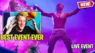 Tfue Reacts to TRAVIS SCOTT Concert in Fortnite!! (LIVE EVENT)