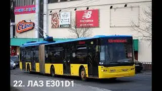Все модели Троллейбусов работают по разных городах в Украине