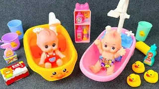 7 Minutes Satisfying with Unboxing Pink Sink Playset And Real Water Work Sink ASMR | Review Toys