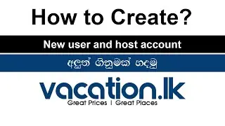 Create New User Account In Vacation.lk