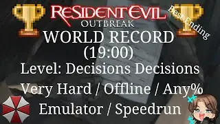 (Old WR) Resident Evil Outbreak File 1 Speedrun of Decisions Decisions Very Hard in 19:00