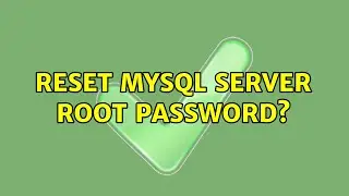 Ubuntu: Reset mysql server root password?