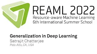 Generalization in Deep Learning - Satrajit Chatterjee - REAML 2022