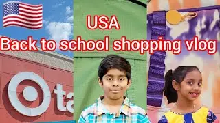 🏡Back to school shopping vlog Tamil l USA l Target shopping l Tamil Vlog USA #backtoschool #usa