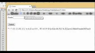 Regular expression in HTML to make conditions to the form inputs - lesson 4