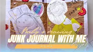 Page1 ASMR JUNK JOURNAL WITH ME  Baby's drawing