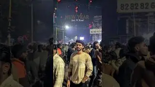 🎉 New Year Celebration at FC Road Pune | Mass Celebrations & Sky Full of Balloons ✨