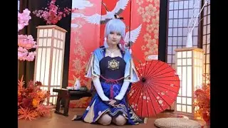 Mycostime | Genshin Impact-Kamisato Ayaka-Cosplay Costume