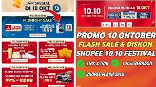 Promo Puncak 10 Oktober 2023 Flash Sale iPhone, Mobil & Motor 10RB Voucher Diskon 5X Sehari