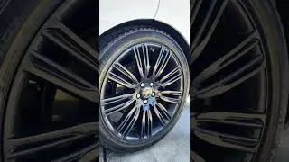 🥷🏿 Matte Black Rims After A Detail #shorts #rangerover #detailing