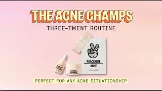 The Acne Champs Three-tment Routine Ft. Peace Out | Sephora