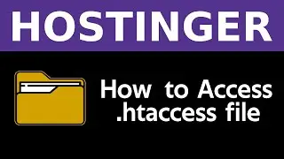 How to find .htaccess files in Hostinger website 2025