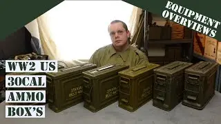 Ящик с патронами для американской винтовки M1 калибра 30 калибров времен Второй мировой войны