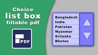 how to add Choice list box in fillable pdf form using PDFelement