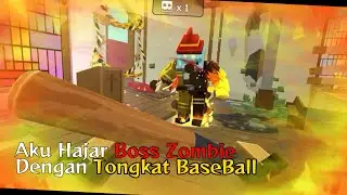 Kuhajar Boss Zombie Dengan Tongkat Baseball di game Pixel Combat Zombies Strike