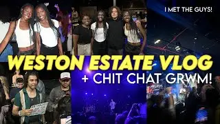 weston estate concert vlog nyc + chit chat grwm (i met the band!!)
