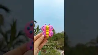 DIY Clay Butterfly ✨🦋 #shorts #diy #art #craft #butterfly @mohonasartworld