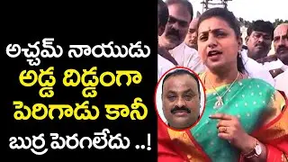 AP Minister RK Roja Sensational Comments On TDP Mla Atcham Naidu || Praja Neta