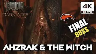 DOOM: The Dark Ages - Ahzrak and The Witch Boss Fight & Ending (4K 60FPS)