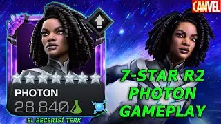 7-STAR R2 PHOTON GAMEPLAY | BİLİM VERSİYONLU KAPTAN MARVEL, UYUZ SAVUNMA ?? - MCOC