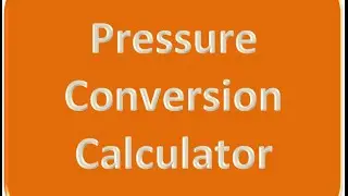 Pressure Conversion Calculator