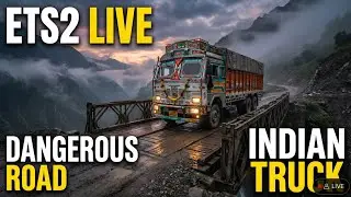 🚛 ETS2 LIVE 🔥 Indian Truck on Dangerous Roads | Real Driving | Hindi
