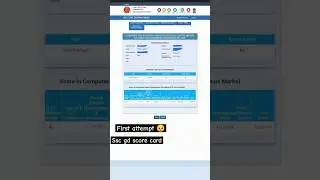 SSC GD Score card 2024🥺😢#aspirantslife #ssc #sscgd #scorecard #motivation #views #viral #trending