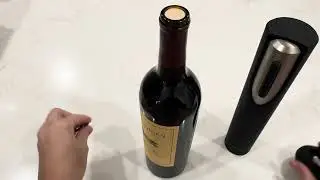 Watch Before Buying - Review of Brookstone Electric Wine Opener & Foil Cutter with Stand