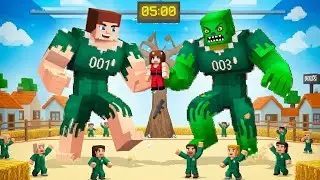 JJ and Mikey Become STRONG SQUID GAME Players - Maizen Minecraft Animation
