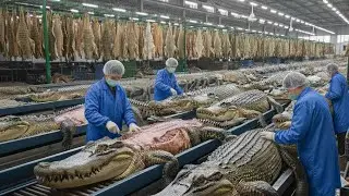 Inside a Crocodile Leather Factory | How Raw Crocodile Skin Turns Into Luxury Bags