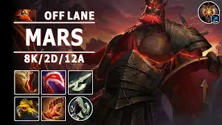 Mars Off Lane | 7.30c | Dendi Playing Mars | Dota 2 Immortal Gameplay