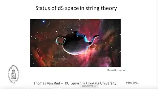 A review of the status of dS vacua in string theory    Prof  Thomas Van Riet Leuven University