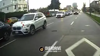 Car Pulls Out from Left Turn Lane Causing 3 Car Crash (Overdrive Auto Tuning)