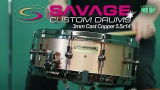 Барабаны Savage Custom 5,5x14 дюймов, литая медь, 3 мм