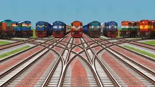 Nine Top Trains In India Diesel Engine Bhartiya || Railgadis Daimond At On Bumpy 3d Gameplay ✡️