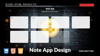 Responsive Note App Design | HTML, CSS and JavaScript