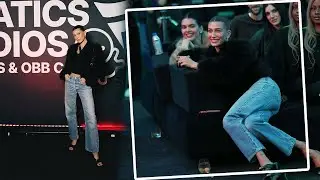 Хейли Бибер и Кендалл Дженнер на презентации Fanatics Studios.