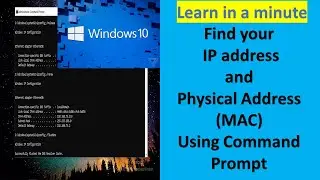 Find your IP Address using CMD Command Prompt