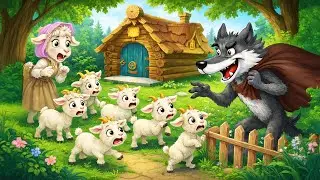 The Wolf and the Seven Little Goats | Fairy Tales & Bedtime Stories For Kids | Kiddom Tales