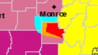 E.A.S  Severe thunderstorm warning for Monroe, LA (6-18-2023) 100.1 the beat