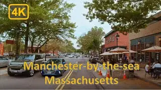 Driving in Downtown Manchester-by-the-sea, Massachusetts - 4K60fps