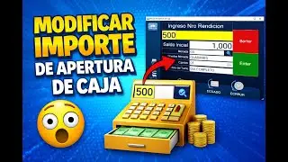 Editar el importe de la apertura de caja