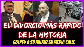 El divorcio más rapido de la histioria.  Golpe4 a su muj3r en media calle